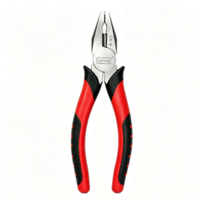 Red & Black Handle Flat-Nose Pliers